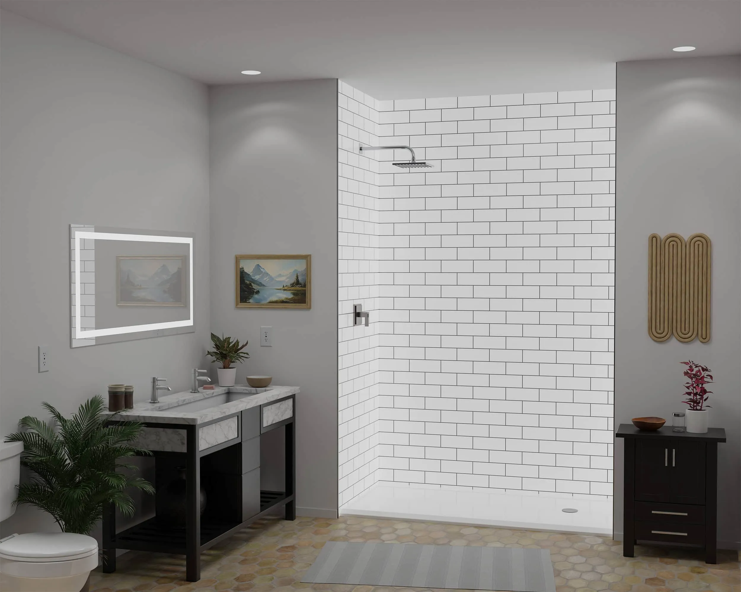 Dimensions SimTile Shower